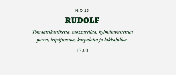 Classic Pizza - Rudolf