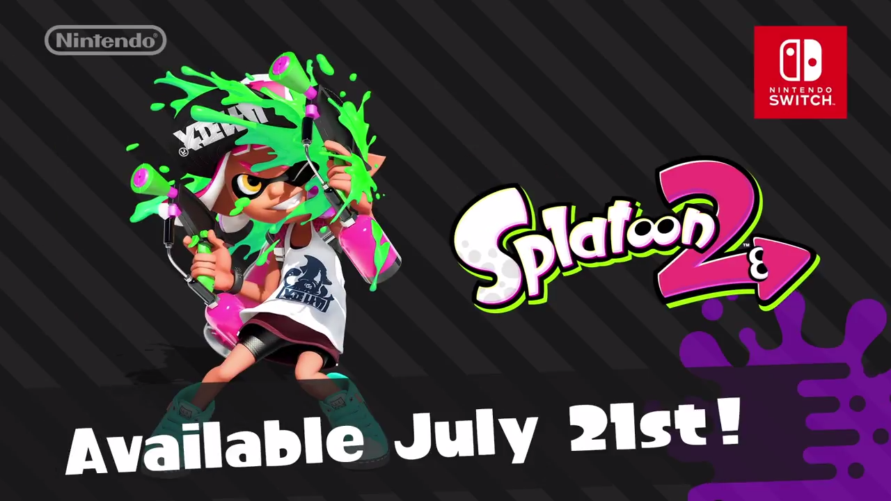 Splatoon 2 julkaisu 21.7.2017