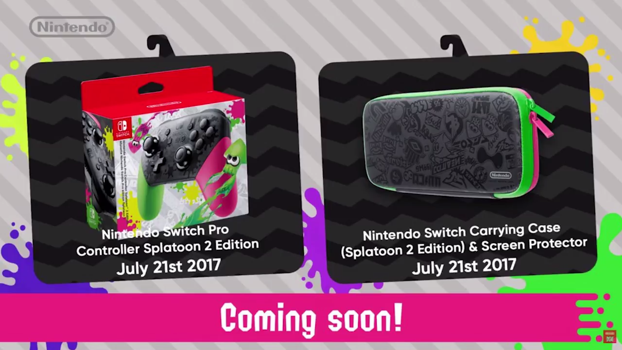 Splatoon 2 Pro Controller & suojakotelo